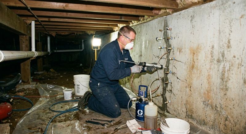 Cracked Foundation Repair in Greenville, SC